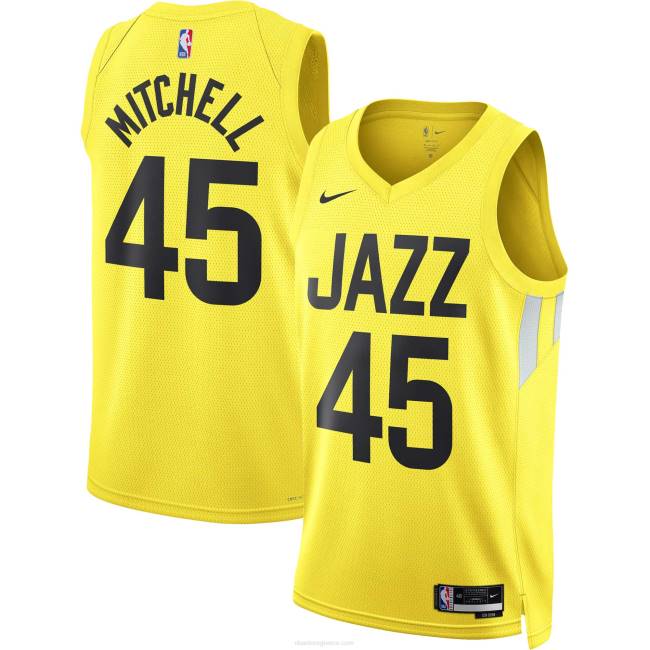 NBA N40H4222 Utah jazz donovan Mitchell Nike χρυσή φανέλα swingman