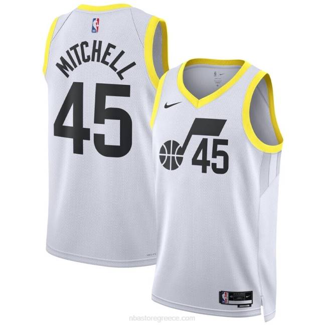 NBA N40H8897 Utah jazz donovan Mitchell Nike white jersey swingman