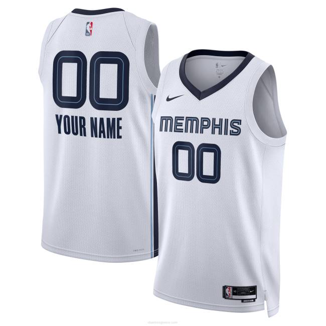 NBA N40H3092 Μέμφις γκρίζλις nike white swingman custom jersey