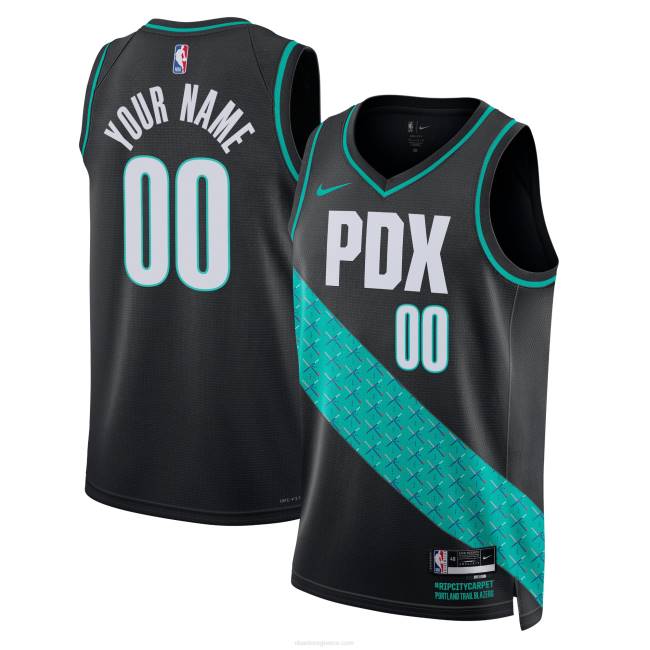 NBA N40H341 Πόρτλαντ τρέιλ μπλέιζερ nike μαύρο swingman custom jersey