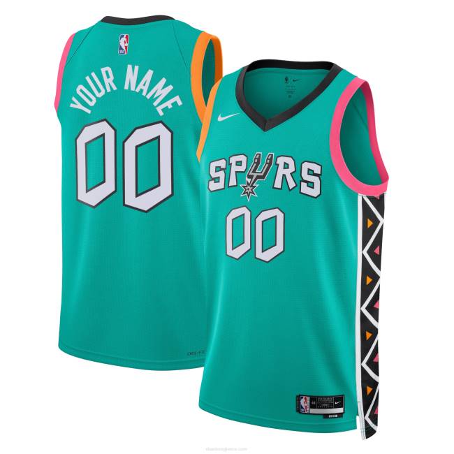 NBA N40H554 san antonio spurs nike τιρκουάζ swingman custom jersey