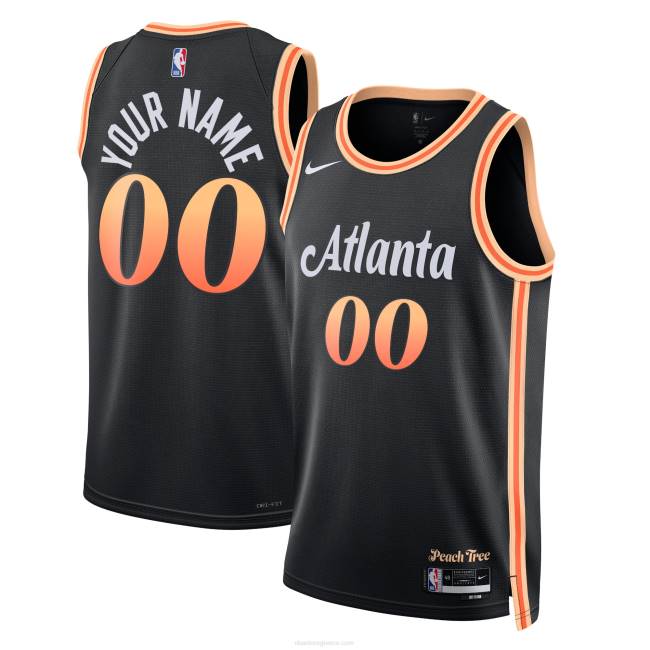 NBA N40H1453 Προσαρμοσμένη φανέλα atlanta hawks nike black swingman