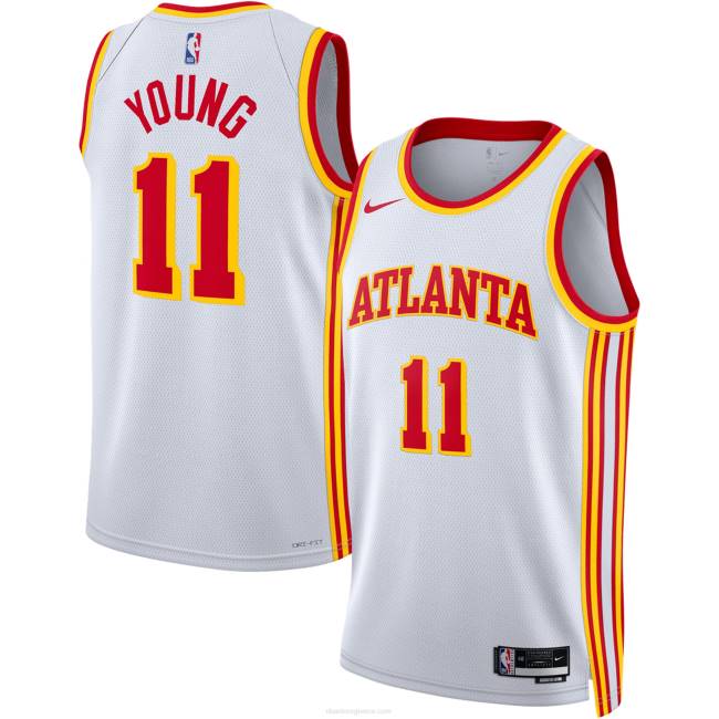 NBA N40H15111 Atlanta hawks trae νεαρή φανέλα Nike λευκή swingman