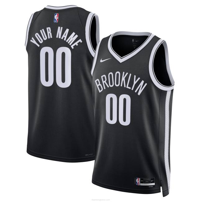NBA N40H6244 Προσαρμοσμένη φανέλα μπρούκλιν nike black swingman