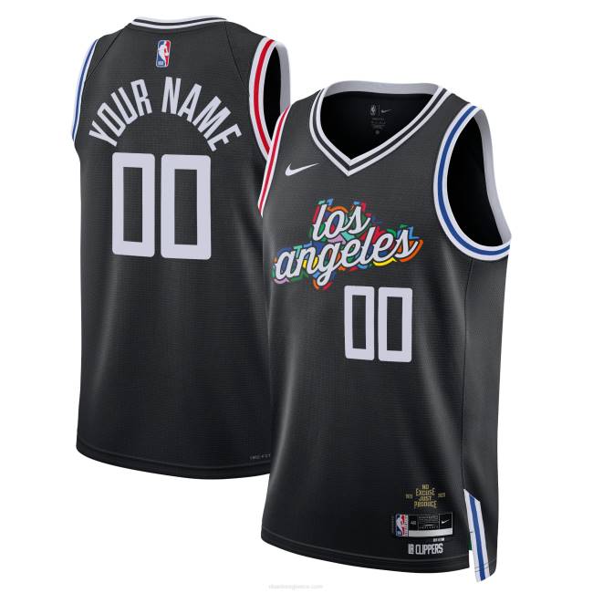 NBA N40H504 la clippers nike μαύρο swingman custom jersey