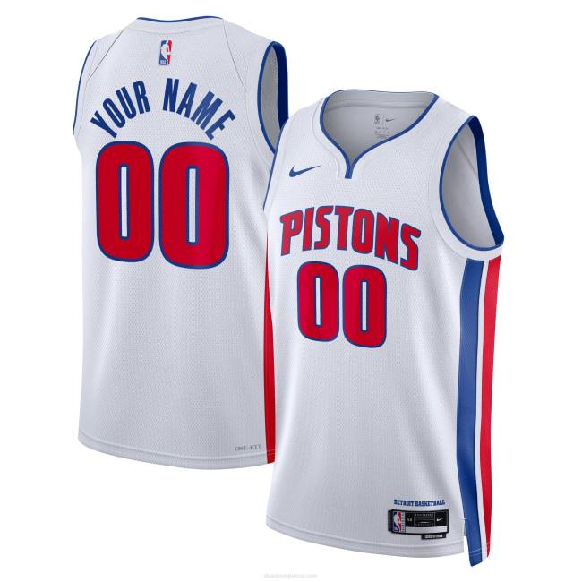 NBA N40H4406 Detroit pistons nike white custom jersey swingman