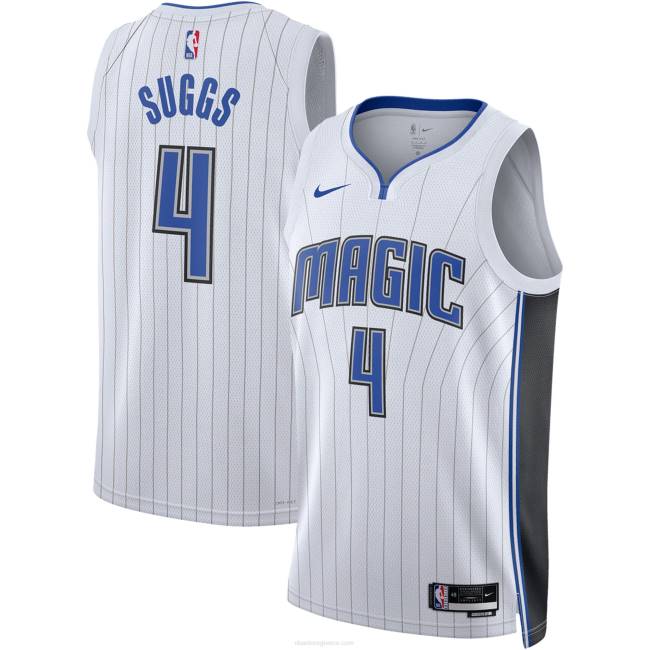 NBA N40H16034 Το Orlando Magic jalen προτείνει τη λευκή φανέλα της Nike Swingman