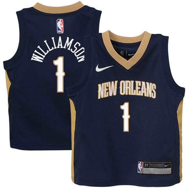 NBA N40H17243 νήπιο New Orleans Pelicans Zion Williamson Nike Navy Replica jersey
