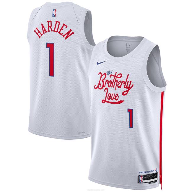 NBA N40H166 philadelphia 76ers James harden white φανέλα swingman της Nike