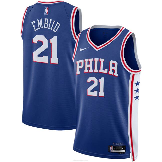 NBA N40H188 philadelphia 76ers joel embiid nike royal swingman φανέλα