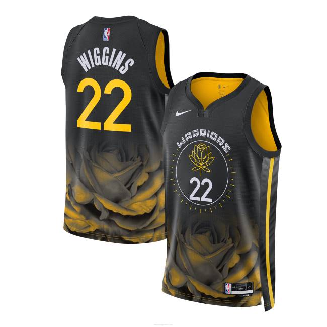 NBA N40H384 Golden State Warriors Άντριου Γουίγκινς nike black swingman jersey