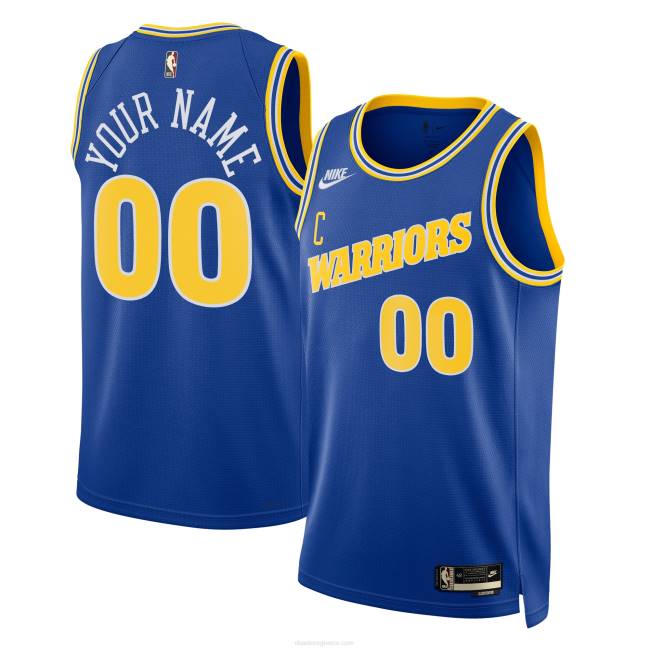 NBA N40H687 Golden State Warriors Nike μπλε προσαρμοσμένη φανέλα swingman
