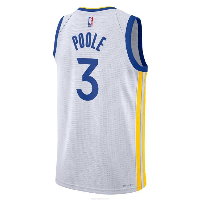 NBA N40H8765 golden state warriors jordan poole nike white swingman jersey