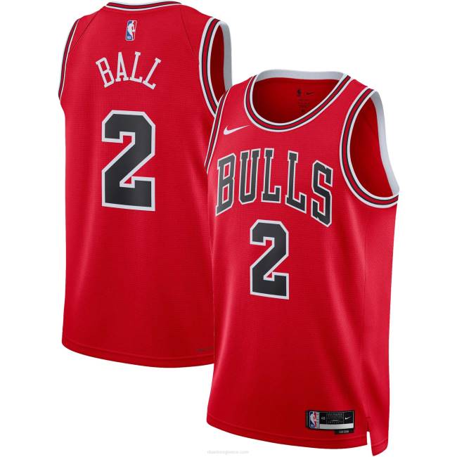 NBA N40H11136 chicago bulls lonzo ball nike red swingman jersey