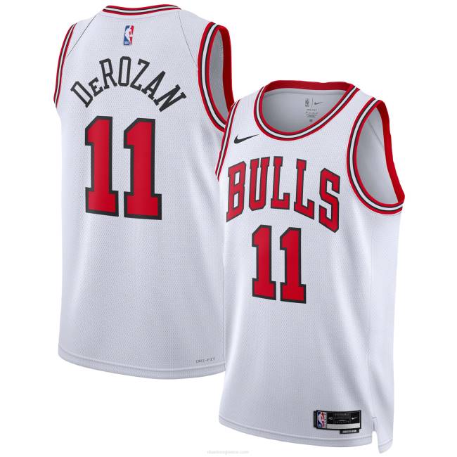 NBA N40H5517 chicago bulls demar derozan nike white swingman jersey