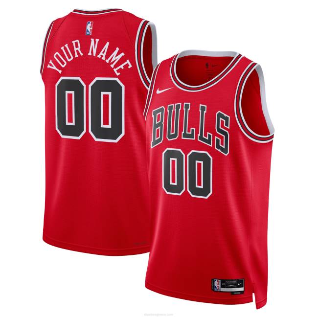 NBA N40H649 chicago bulls custom jersey nike red swingman