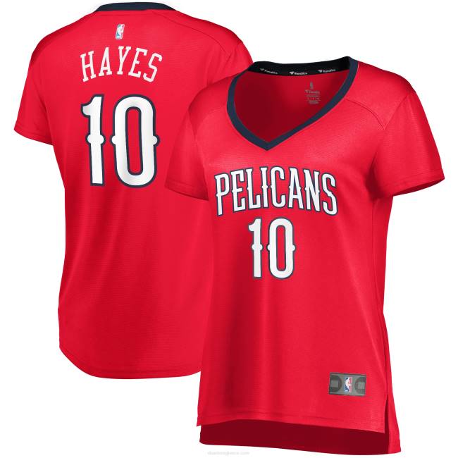 NBA N40H12119 New Orleans Pelicans jaxson Hayes red fast break replica jersey
