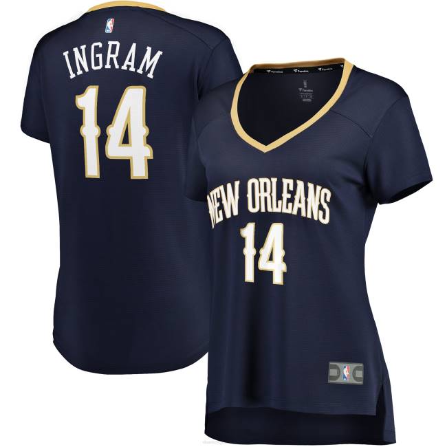 NBA N40H9616 New Orleans Pelicans Brandon Ingram navy fast break ρεπλίκα φανέλα