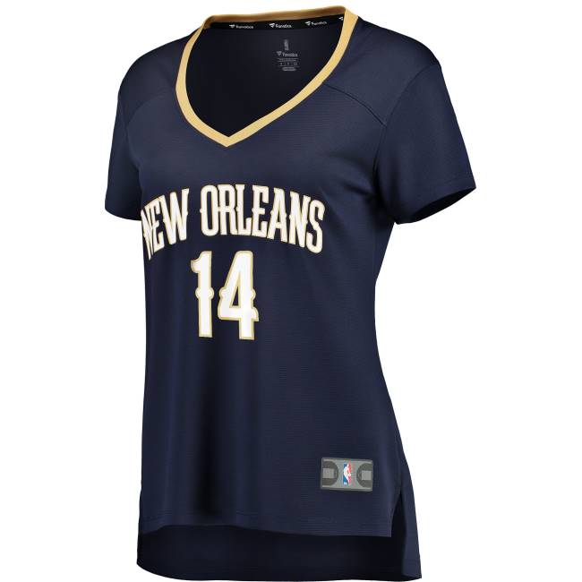 NBA N40H9616 New Orleans Pelicans Brandon Ingram navy fast break ρεπλίκα φανέλα