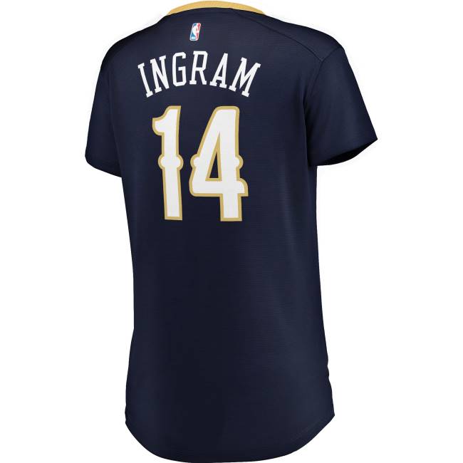 NBA N40H9616 New Orleans Pelicans Brandon Ingram navy fast break ρεπλίκα φανέλα