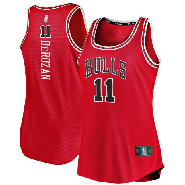 NBA N40H8776 chicago bulls demar derozan red fast break tank jersey