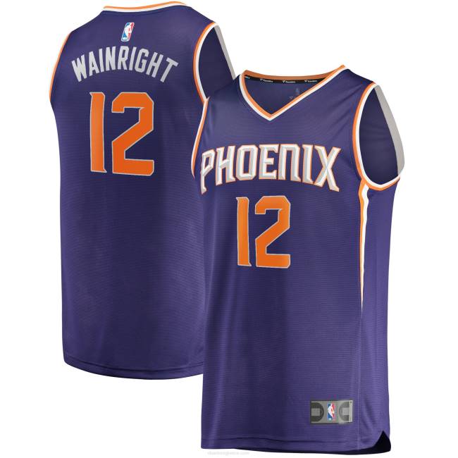 NBA N40H3478 Phoenix Suns ish wainright purple fast break replica jersey