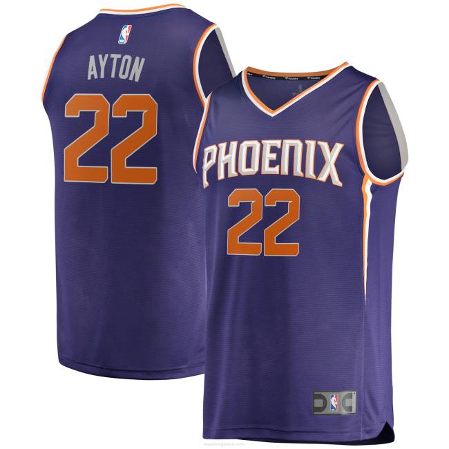 NBA N40H8429 Phoenix Suns deandre ayton purple fast break replica jersey