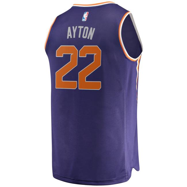 NBA N40H8429 Phoenix Suns deandre ayton purple fast break replica jersey