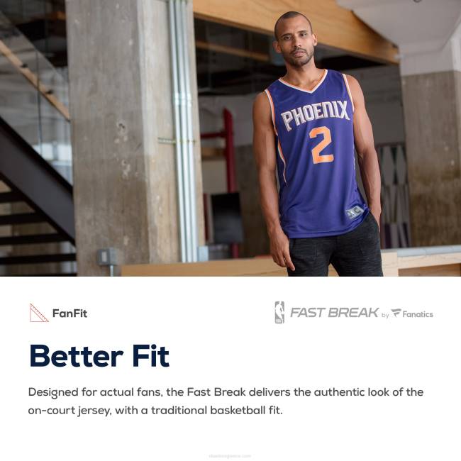 NBA N40H8429 Phoenix Suns deandre ayton purple fast break replica jersey