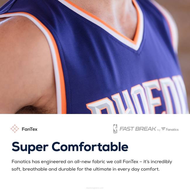 NBA N40H8429 Phoenix Suns deandre ayton purple fast break replica jersey