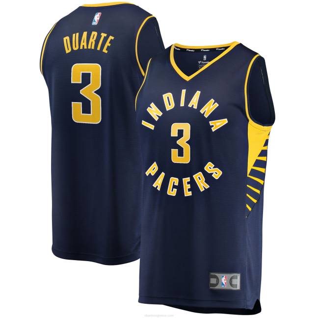 NBA N40H4668 indiana pacers chris duarte navy fast break replica jersey