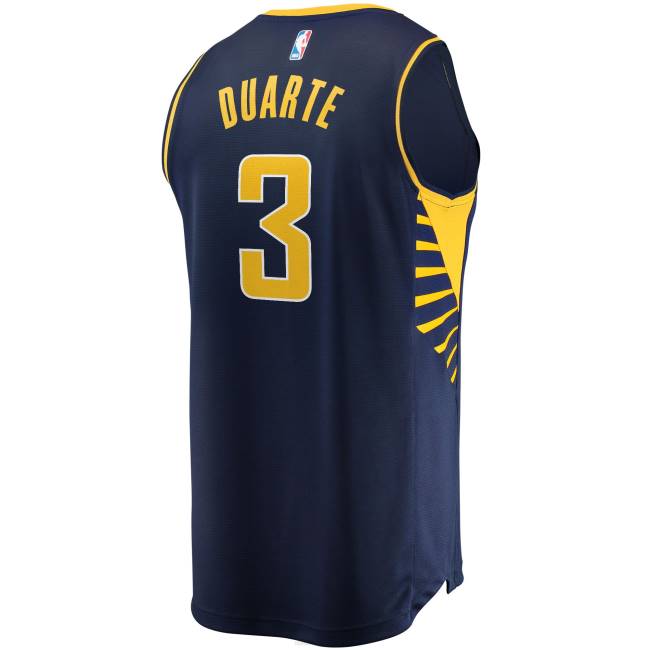 NBA N40H4668 indiana pacers chris duarte navy fast break replica jersey