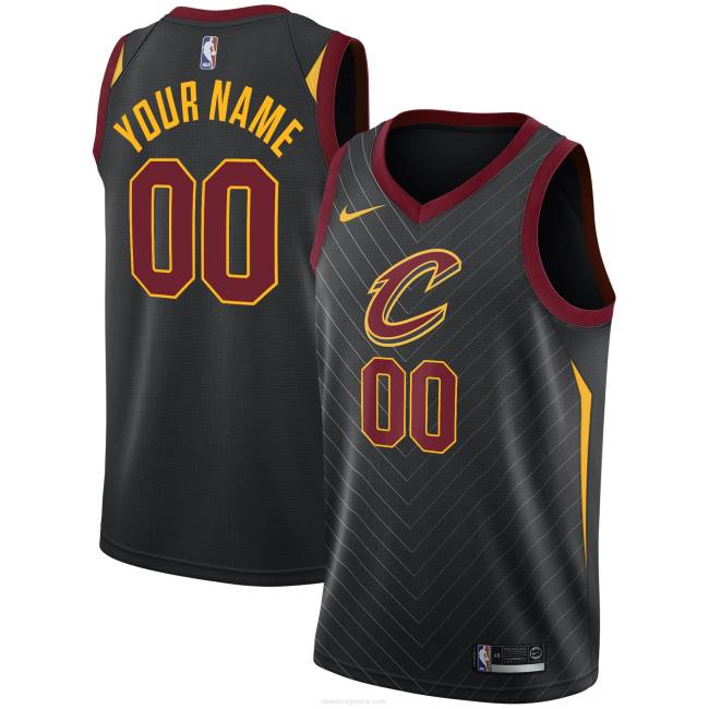 NBA N40H2375 cleveland cavaliers nike black swingman custom jersey