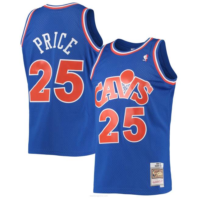 NBA N40H3369 Cleveland Cavaliers mark price Mitchell & ness blue 1988-89 κλασική φανέλα swingman από σκληρό ξύλο