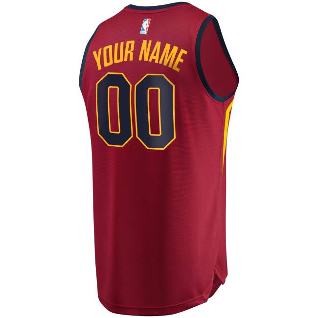 NBA N40H4732 Cleveland Cavaliers maroon τελικοί 2018 με δεσμευμένο fast break custom replica jersey
