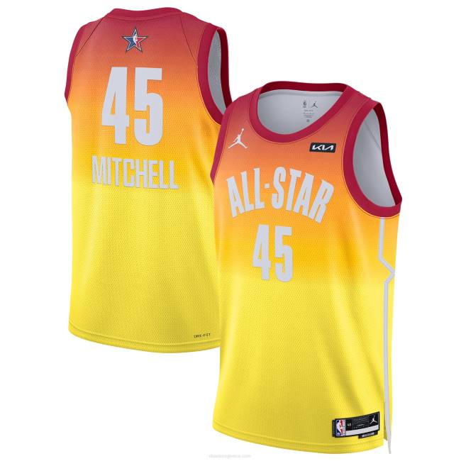 NBA N40H6268 Donovan Mitchell Jordan, πορτοκαλί φανέλα swingman, μάρκας πορτοκαλί παιχνιδιού