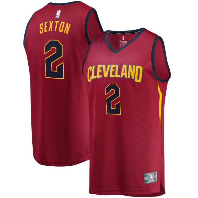 NBA N40H6943 Cleveland Cavaliers Collin sexton wine replica fast break jersey