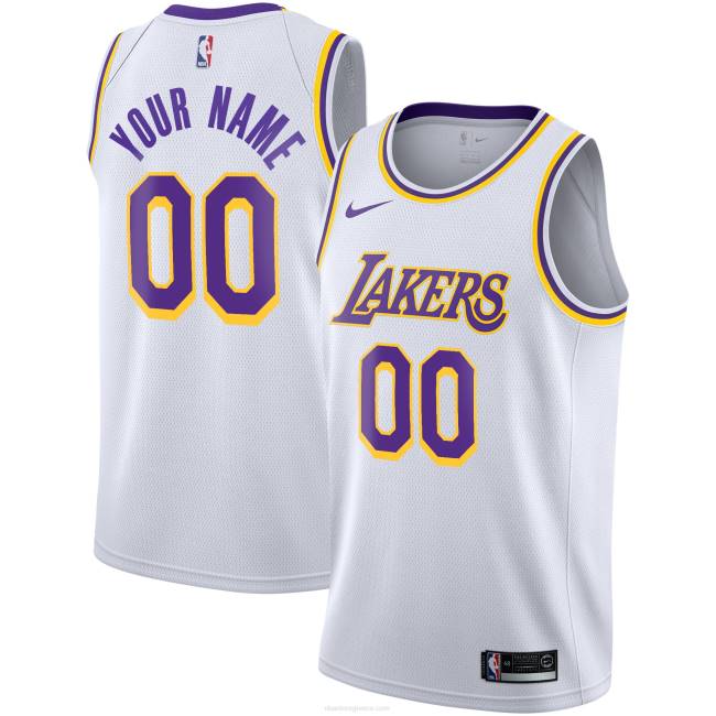 NBA N40H2041 Λος Άντζελες Λέικερς nike white swingman custom jersey