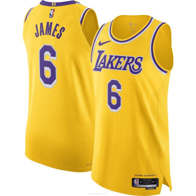 NBA N40H730 Λος Άντζελες Λέικερς Lebron James Nike Gold αυθεντική φανέλα παίκτη
