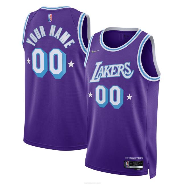 NBA N40H96 Λος Άντζελες Λέικερς Nike purple swingman custom jersey