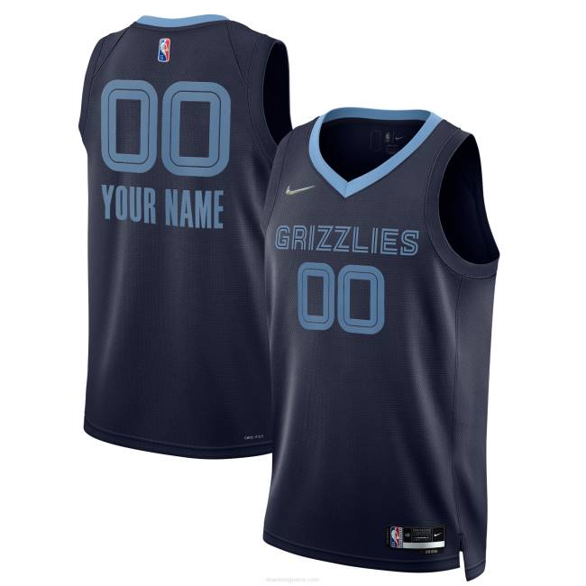 NBA N40H6840 Μέμφις γκρίζλις nike navy diamond swingman custom jersey