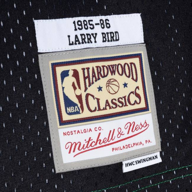 NBA N40H130 Boston Celtics Larry bird Mitchell & ness black/kelly green classics σκληρού ξύλου split swingman jersey