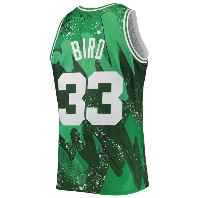 NBA N40H1726 Boston Celtics Larry bird Mitchell & Nes Kelly Green σκληρό ξύλο κλασικά φανέλα swingman