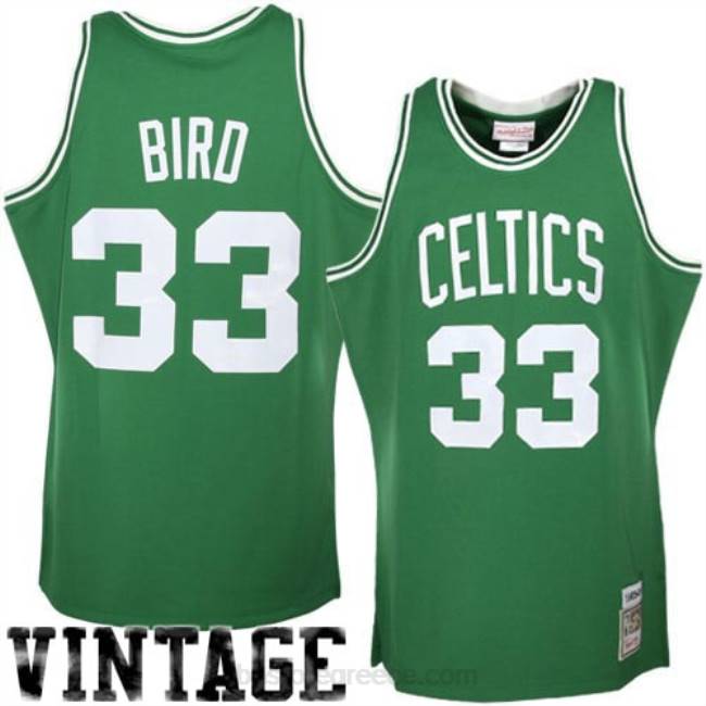 NBA N40H1811 Boston Celtics Larry bird Mitchell & ness Kelly Green κλασικά σκληρό ξύλο αυθεντική φανέλα