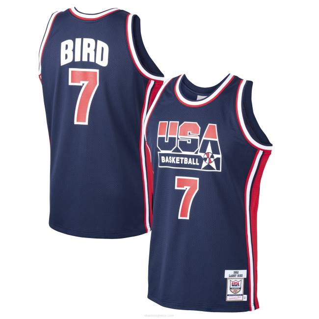 NBA N40H2556 ΗΠΑ μπάσκετ Larry bird Mitchell & ness navy home 1992 αυθεντική φανέλα dream team
