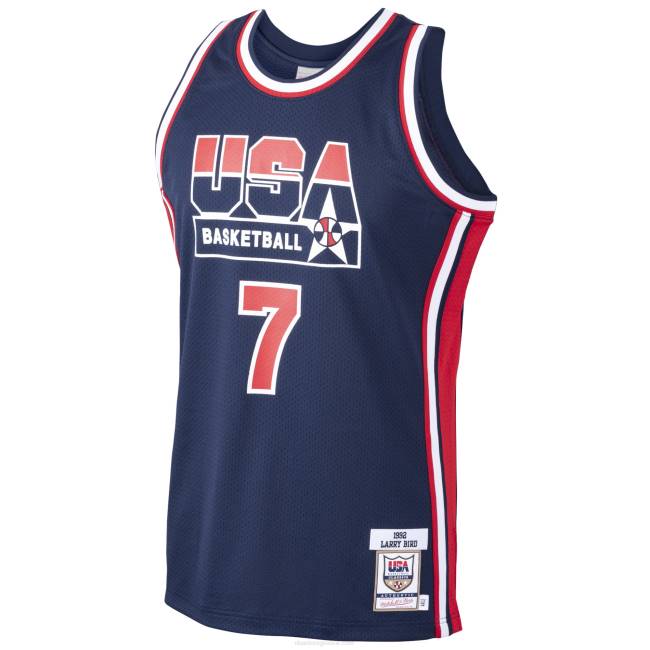 NBA N40H2556 ΗΠΑ μπάσκετ Larry bird Mitchell & ness navy home 1992 αυθεντική φανέλα dream team