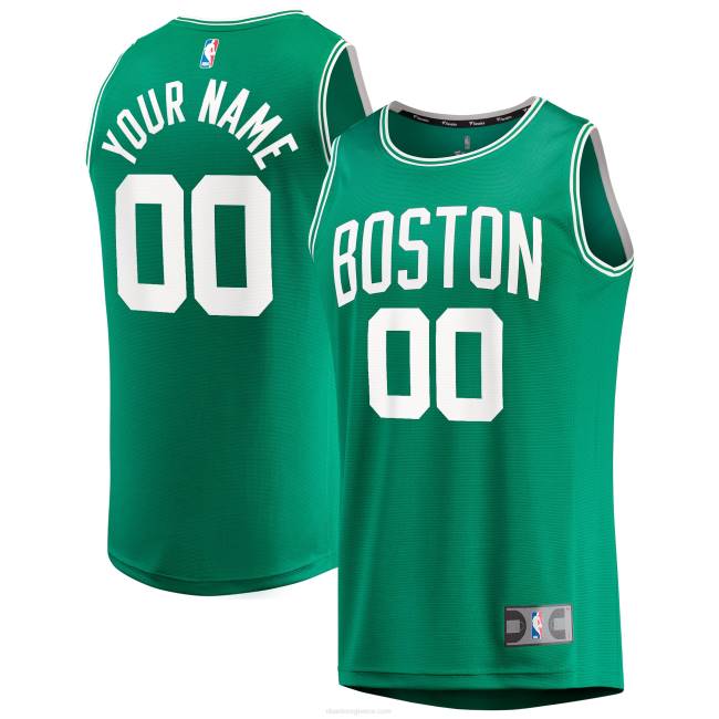 NBA N40H41 Boston Celtics Kelly Green fast break custom replica jersey