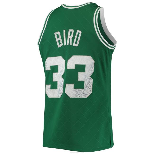 NBA N40H5611 Boston Celtics Larry bird Kelly green hardwood classics 75η επέτειος φανέλα swingman με διαμάντια