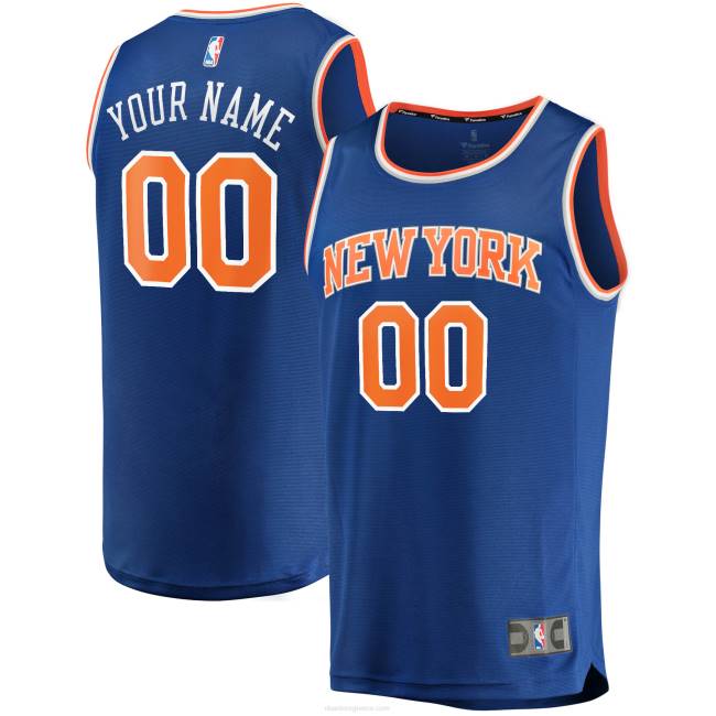 NBA N40H76 New york knicks blue fast break custom replica jersey