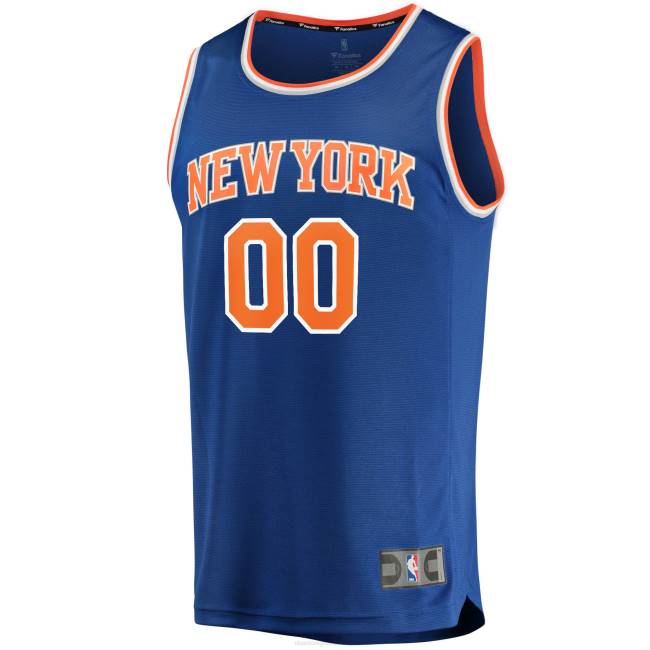 NBA N40H76 New york knicks blue fast break custom replica jersey